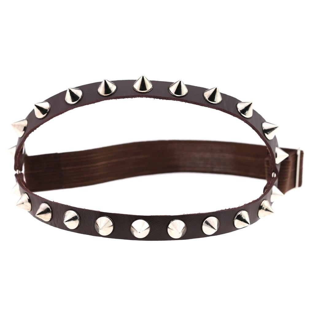 Sexy Decorative Punk Hip Hop Leather Double Row Rivet Garter Belt