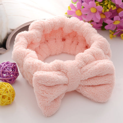 Girls plush coral fleece headband