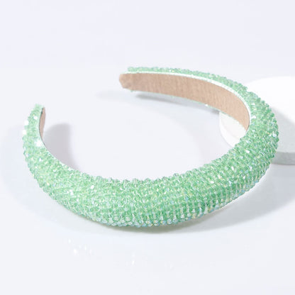 Simple pearl red thin sponge headband