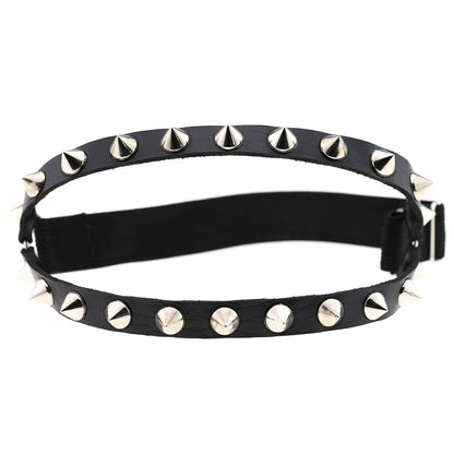 Sexy Decorative Punk Hip Hop Leather Double Row Rivet Garter Belt