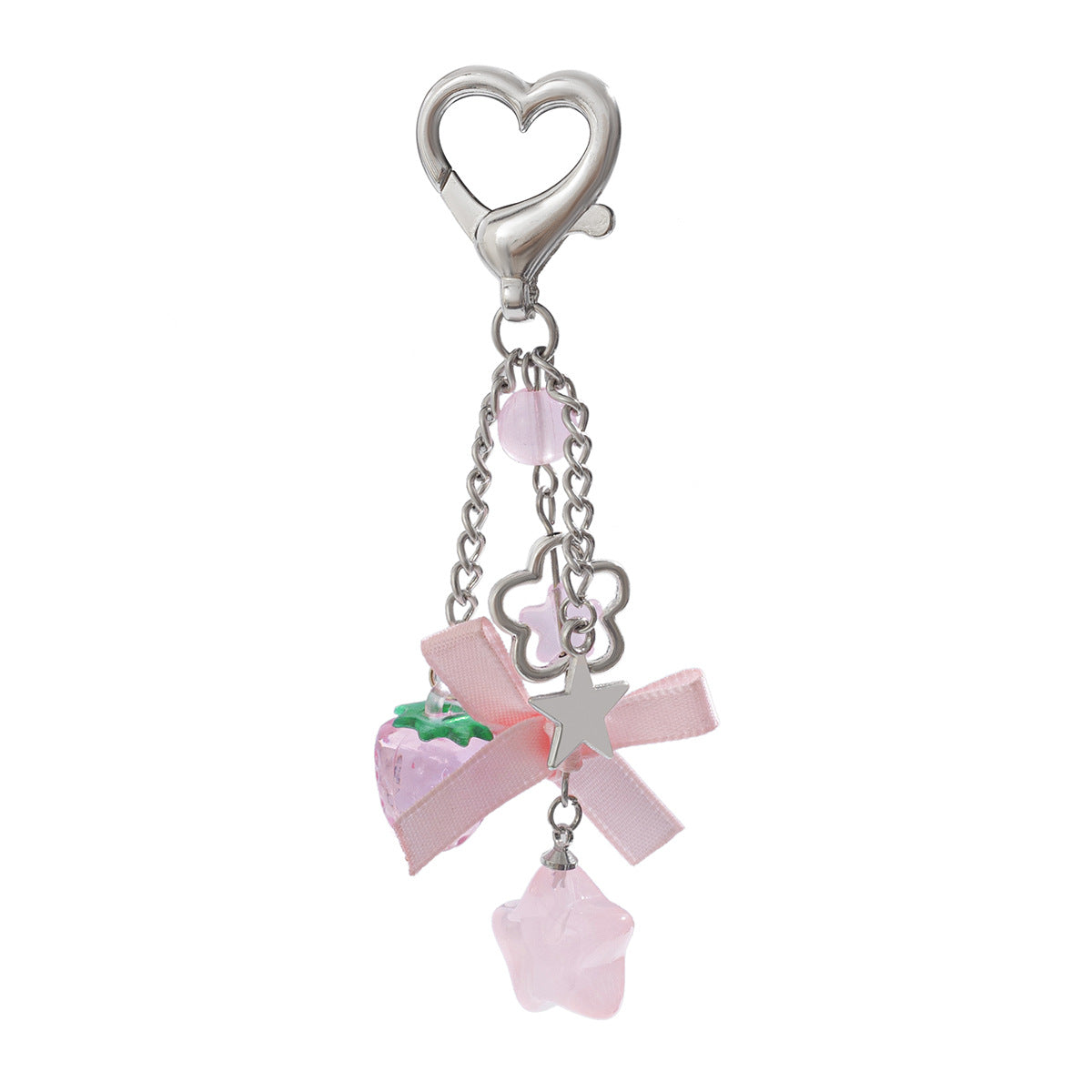 Small fresh bow keychain