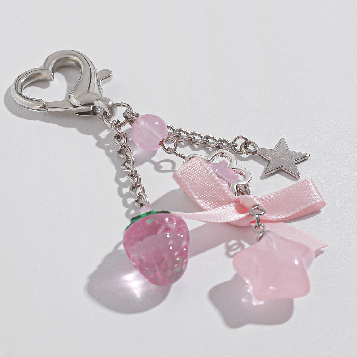 Small fresh bow keychain
