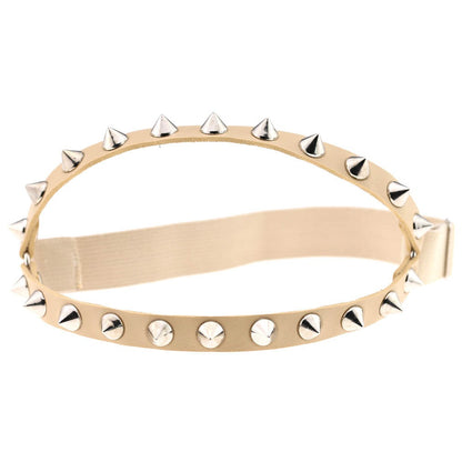 Sexy Decorative Punk Hip Hop Leather Double Row Rivet Garter Belt