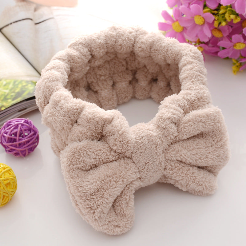 Girls plush coral fleece headband
