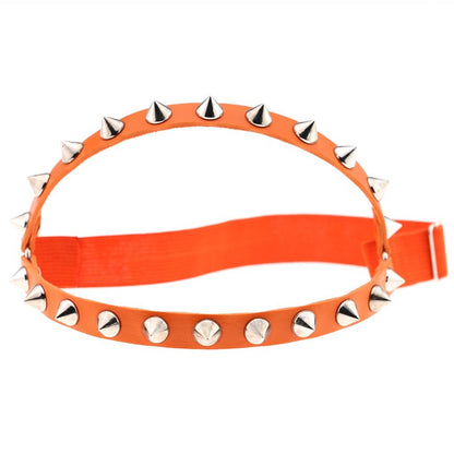 Sexy Decorative Punk Hip Hop Leather Double Row Rivet Garter Belt