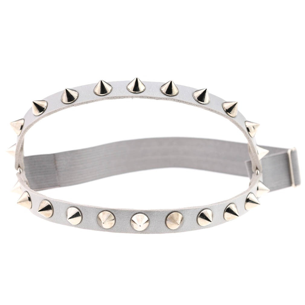 Sexy Decorative Punk Hip Hop Leather Double Row Rivet Garter Belt