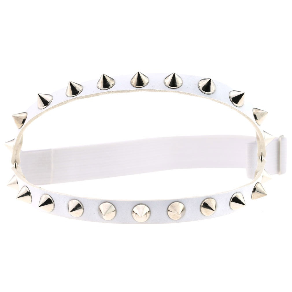 Sexy Decorative Punk Hip Hop Leather Double Row Rivet Garter Belt